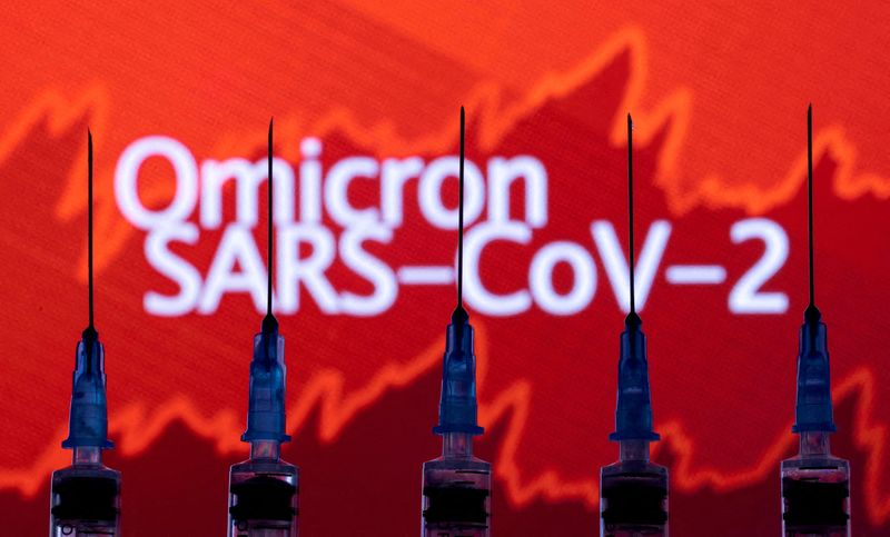 FILE PHOTO: Syringes with needles are seen in front of
