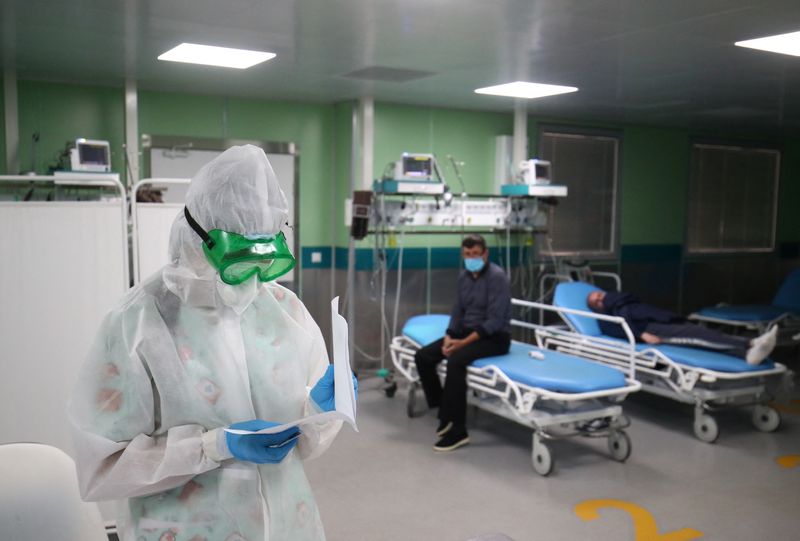 FILE PHOTO: Hospital for COVID-19 patients in Volzhsky