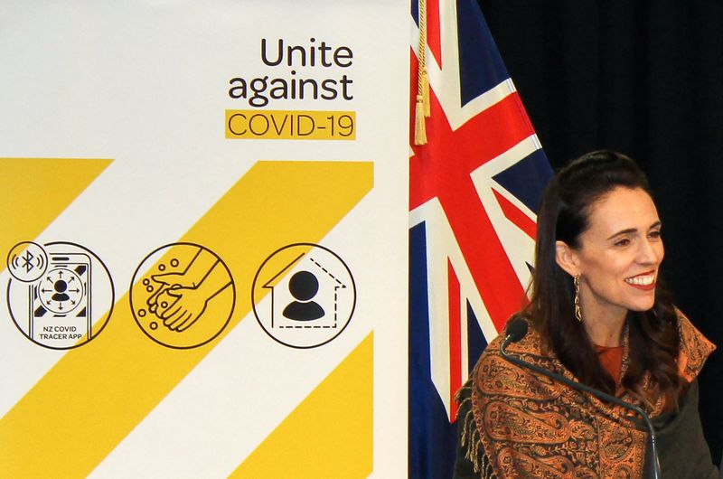 New Zealand’s PM Jacinda Ardern speaks at news conference on