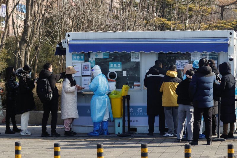People queue up for nucleic acid test, following new confirmed