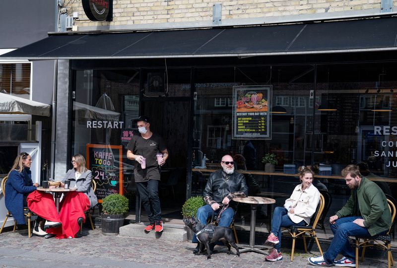 FILE PHOTO: Cafes, bars and restaurants reopen as COVID-19 restrictions