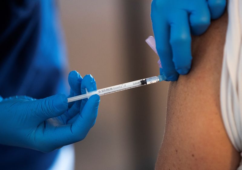 FILE PHOTO: COVID-19 vaccination in Sweden