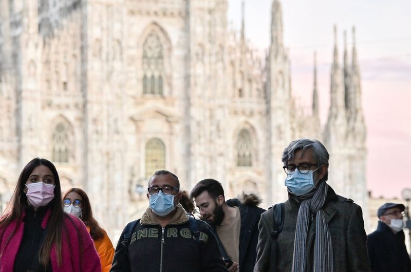 FILE PHOTO: COVID-19 pandemic in Milan