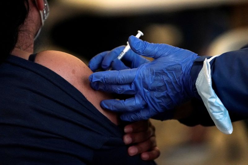 FILE PHOTO: Pop-up vaccine clinic held at LAX