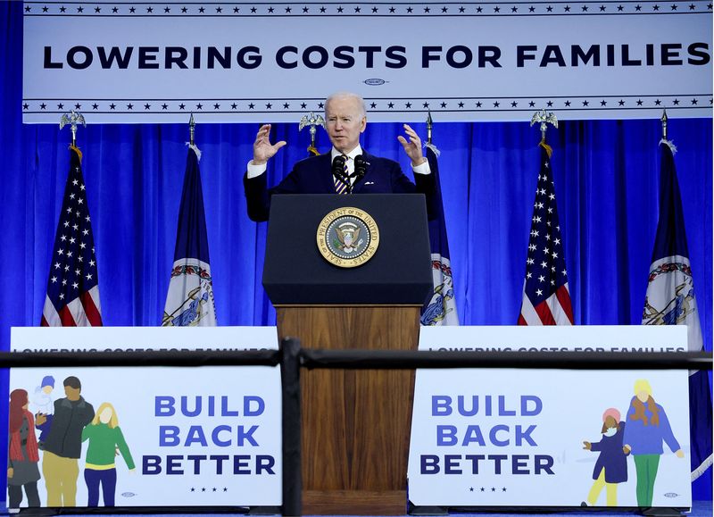 U.S. President Biden speaks about efforts to lower health care