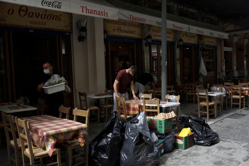 FILE PHOTO: Restaurants in Greece open after six months of