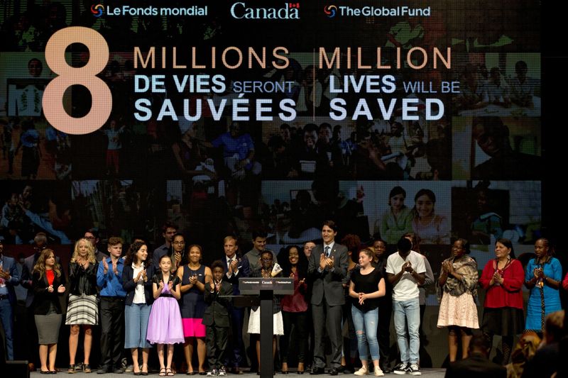 FILE PHOTO: Canada’s Prime Minister Justin Trudeau makes closing remarks
