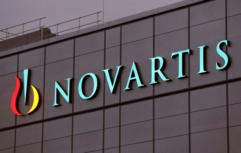 FILE PHOTO: Swiss drugmaker Novartis’ logo is seen in Stein