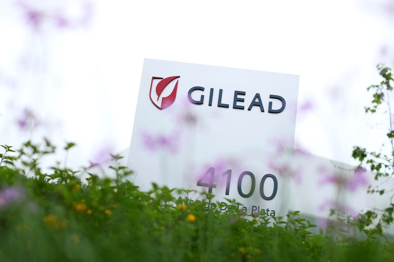 Gilead Sciences Inc pharmaceutical company is seen during the outbreak