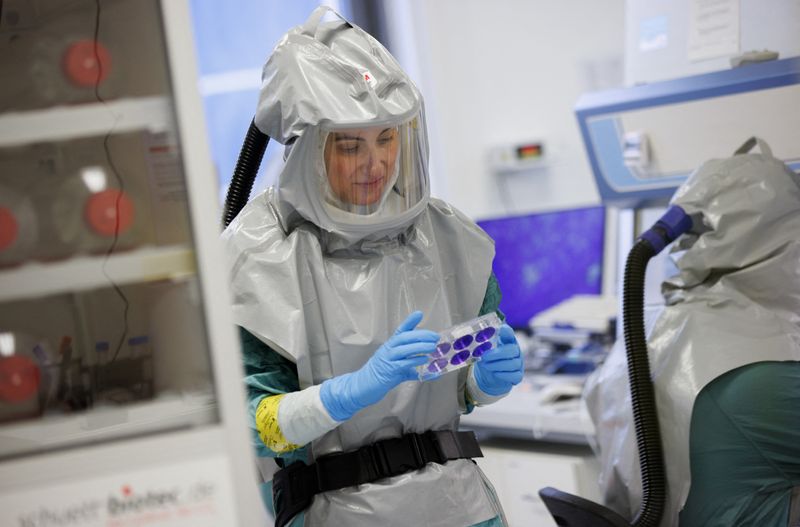 FILE PHOTO: Biotech firm Valneva works on an inactivated whole-virus