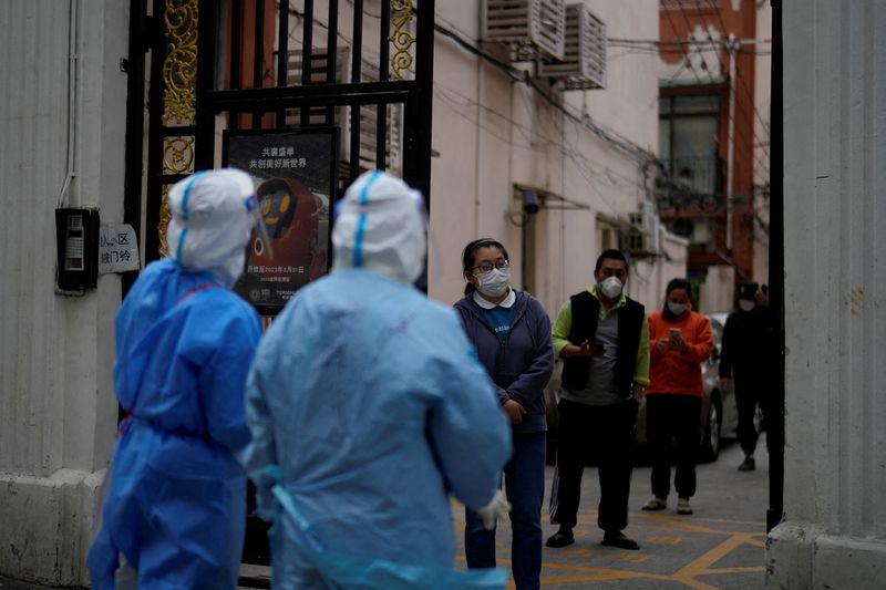 FILE PHOTO: COVID-19 outbreak in Shanghai