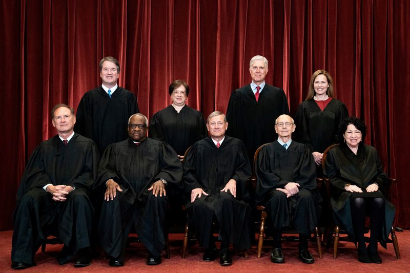 FILE PHOTO: Group photo at the Supreme Court in Washington