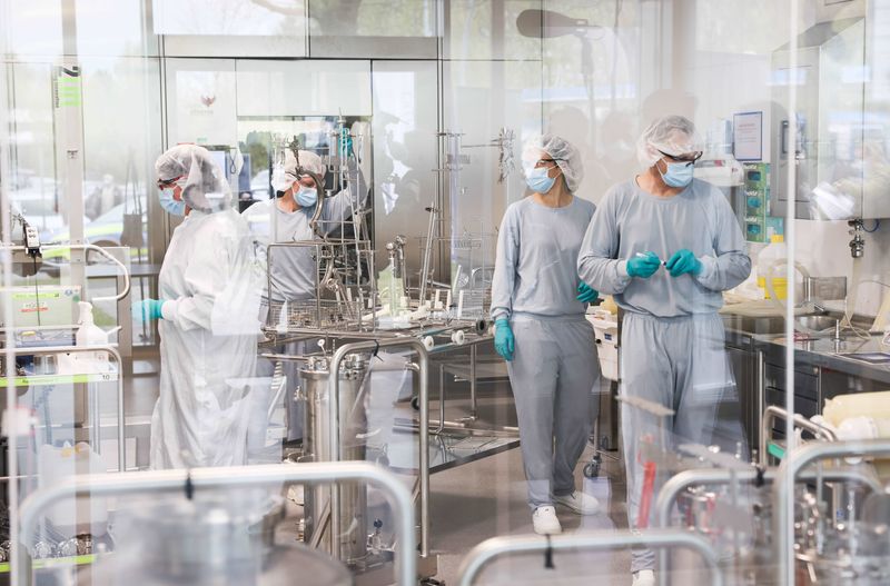 FILE PHOTO: BioNTech COVID-19 vaccine production facility in Reinbek