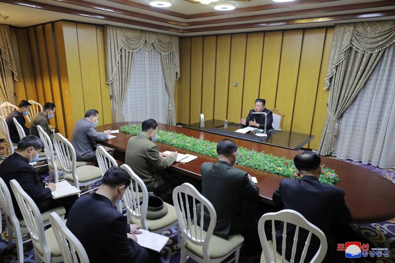North Korean leader Kim Jong Un visits the State Emergency