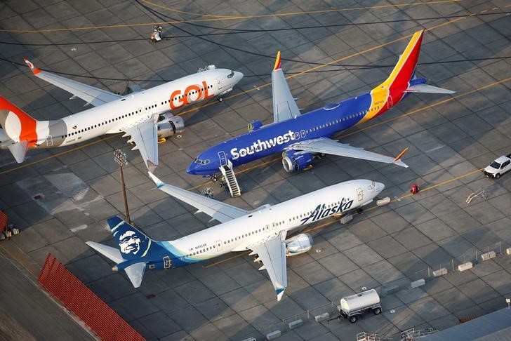 FILE PHOTO: An aerial photo shows Gol Airlines, Southwest Airlines