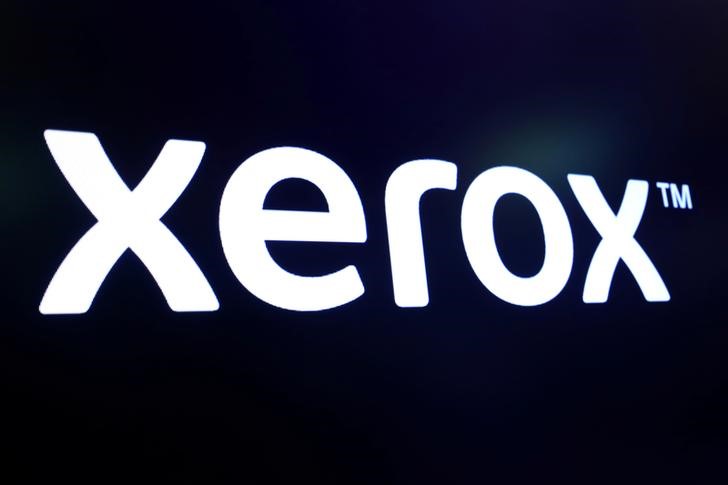 FILE PHOTO: The company logo for Xerox is displayed on