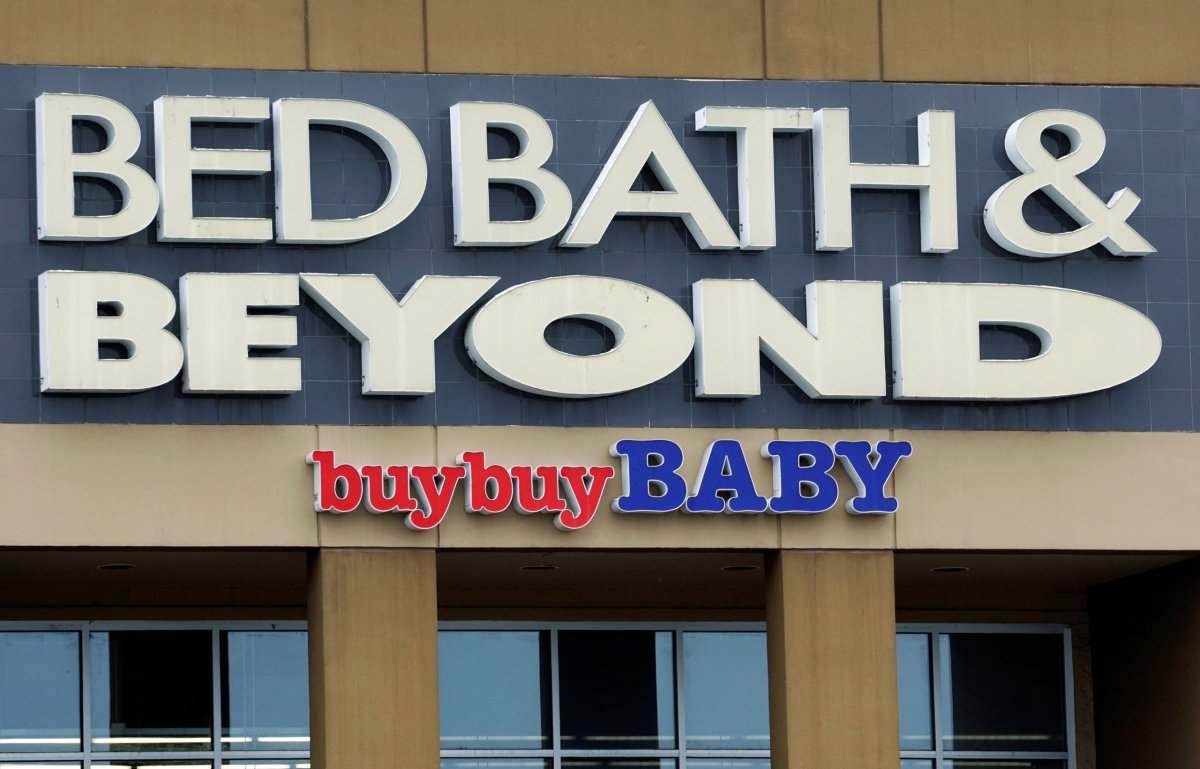 The sign outside the Bed Bath & Beyond store is
