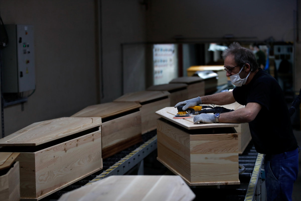 Business booms for France’s biggest coffin-maker as coronavirus rips through