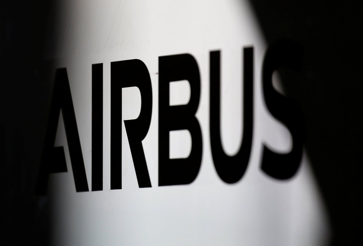 The logo of Airbus is pictured at the aircraft builder’s