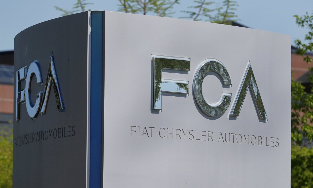 A Fiat Chrysler Automobiles sign at the U.S. headquarters in
