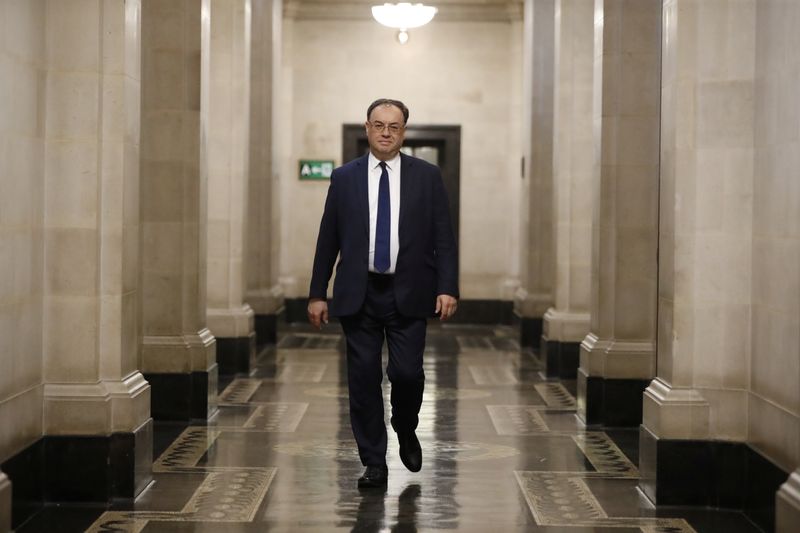 Bank of England Governor Andrew Bailey poses for a photograph