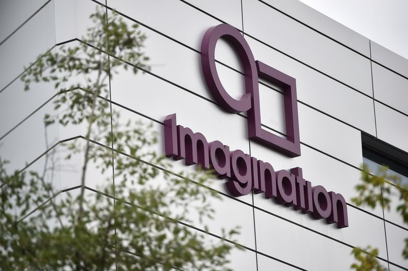 The headquarters of technology company Imagination Technologies is seen on