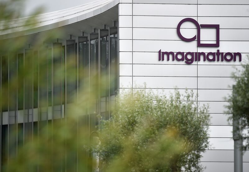 The headquarters of technology company Imagination Technologies is seen on