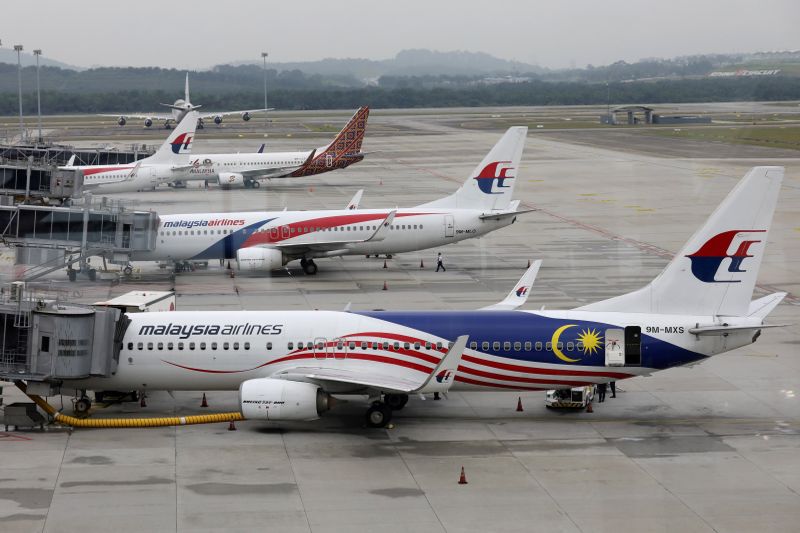 FILE PHOTO: Malaysia Airlines planes are pictured at Kuala Lumpur