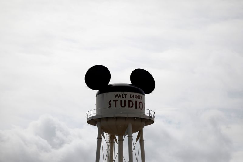 FILE PHOTO: The sign of Walt Disney Studios Park is