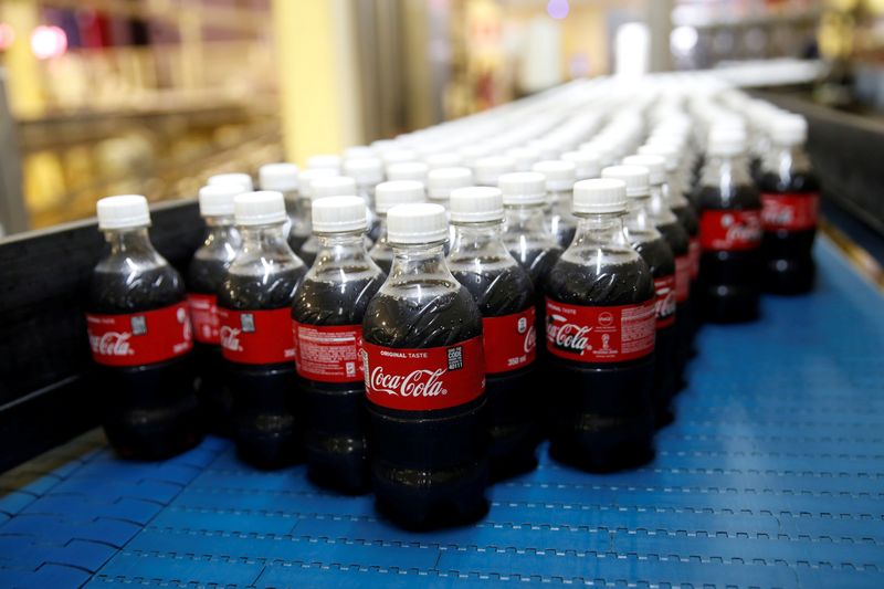 FILE PHOTO: Coca Cola plastic bottles or seen on the