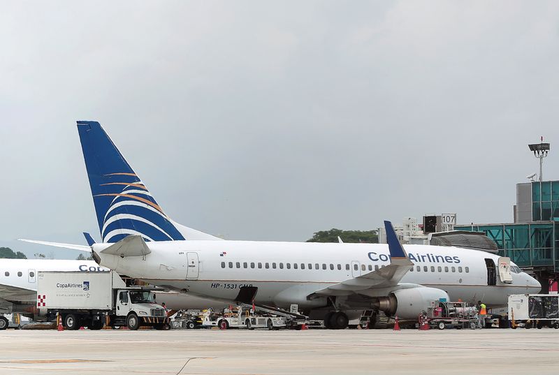 Copa Airlines’ plane is pictured at Tocumen International Aiport after