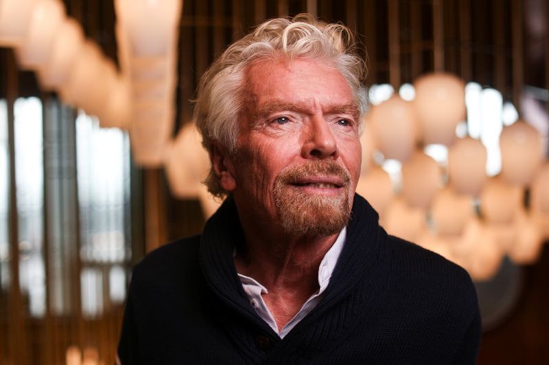Richard Branson, founder of Virgin Group, poses for a photograph