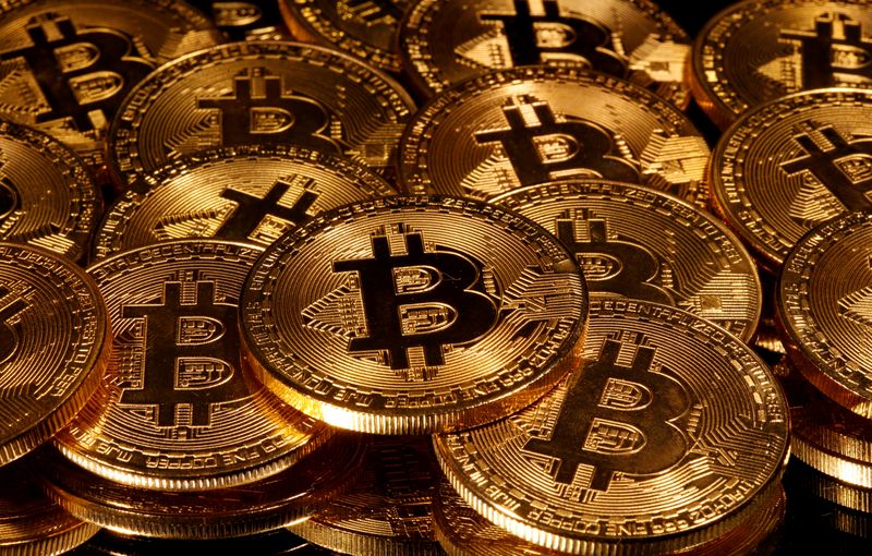usbFILE PHOTO: Representations of virtual currency Bitcoin are seen in
