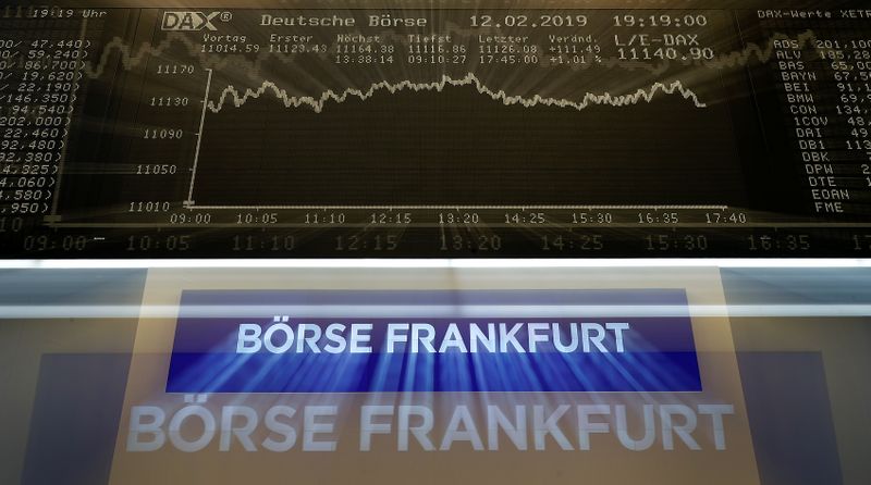 FILE PHOTO: The German share prize index (DAX) board is