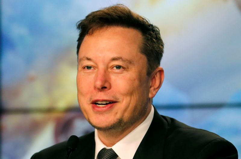 FILE PHOTO: SpaceX founder and chief engineer Elon Musk speaks