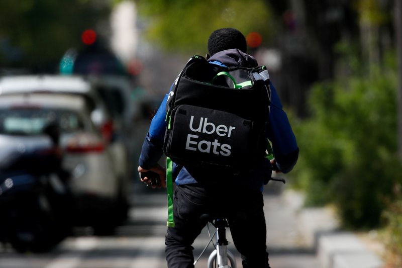 FILE PHOTO: Carrefour teams up with Uber Eats for lockdown