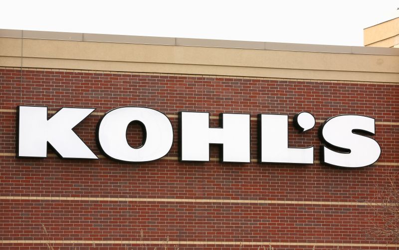FILE PHOTO:  The sign outside a Kohl’s store is