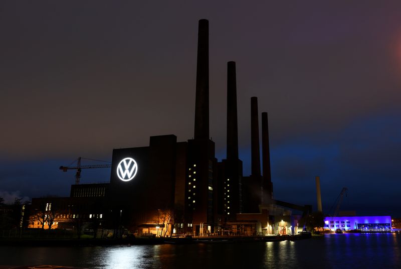 The power station of the Volkswagen (VW) plant is pictured