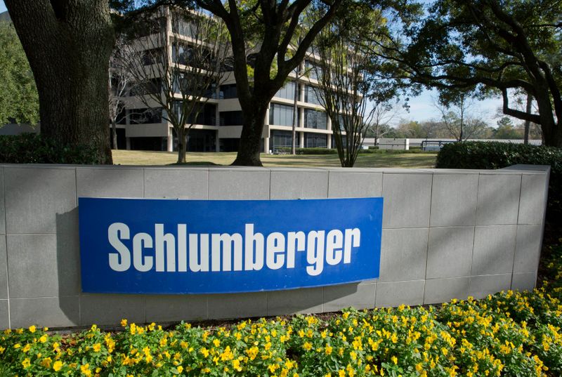 The exterior of a Schlumberger Corporation building is pictured in