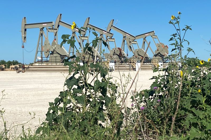A Marathon Oil well site is seen in the Eagle