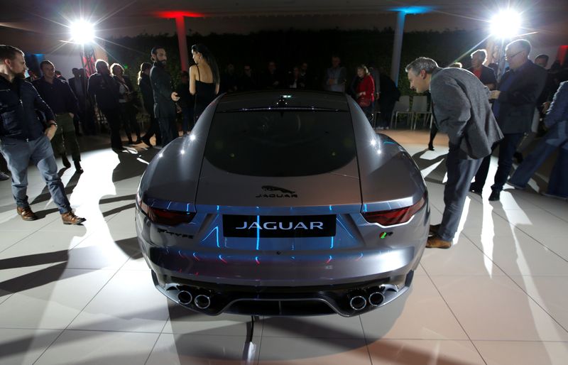 Jaguar Land Rover unveils new Jaguar F-Type model during its