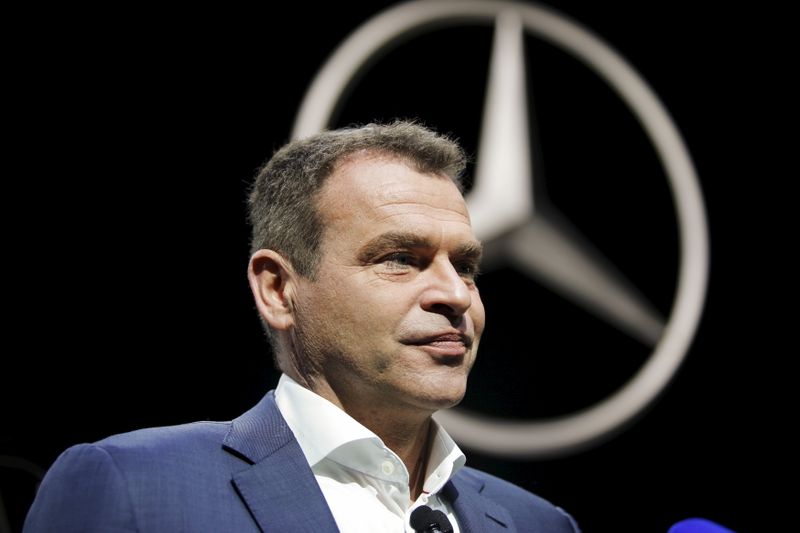 Moers, chief executive officer of Mercedes-AMG GmbH speaks with reporters