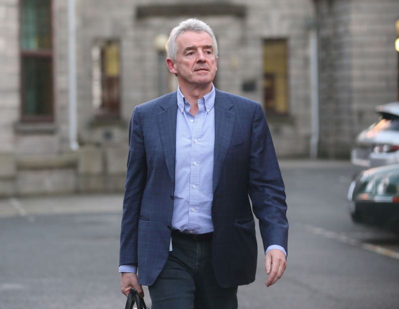 FILE PHOTO: Michael O’Leary of Ryanair at the Four Courts