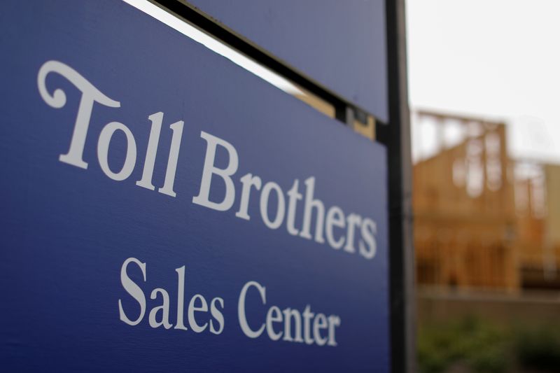 A Toll Brothers housing development is shown in Carlsbad, California