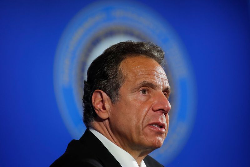 New York Governor Cuomo holds a briefing on the coronavirus