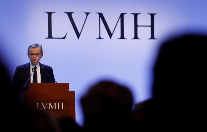 LVMH luxury group Chief Executive Bernard Arnault announces their 2019