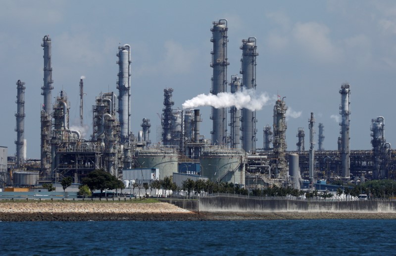 FILE PHOTO: A general view of Shell’s Pulau Bukom petrochemical