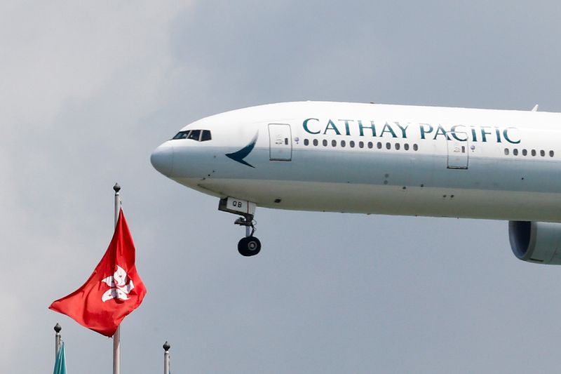 FILE PHOTO: FILE PHOTO: A Cathay Pacific Boeing 777 plane