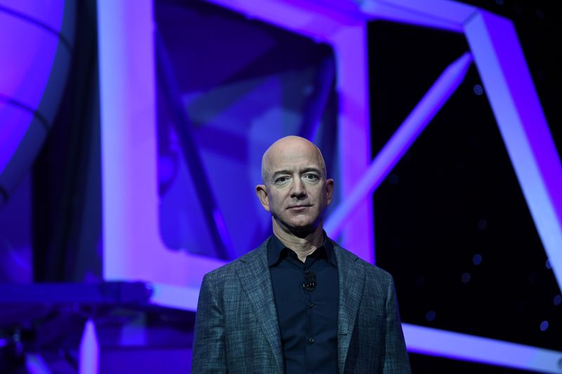 Founder, Chairman, CEO and President of Amazon Jeff Bezos unveils