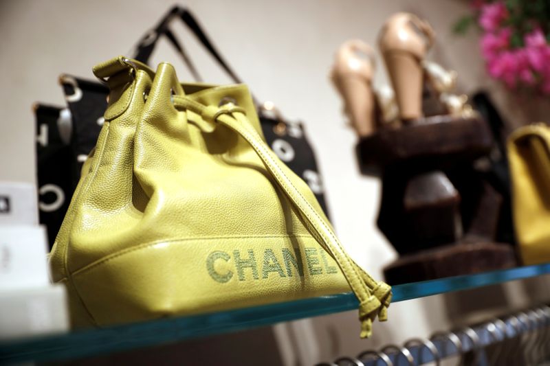 FILE PHOTO: A Chanel handbag for sale is displayed at